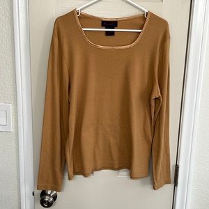 Dream & Co. - light brown long sleeve shirt